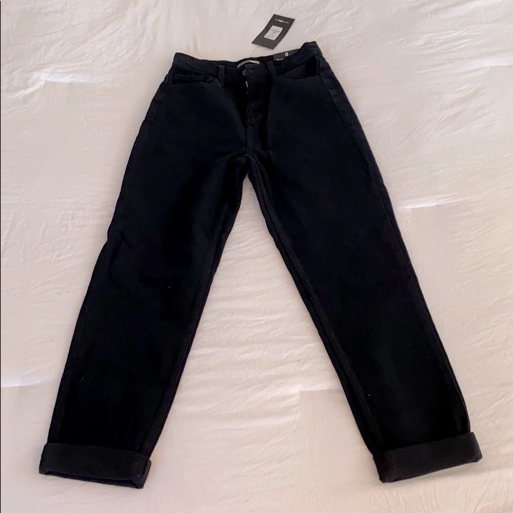 Fashion Nova I Got It From My Mama Jeans - Black